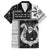 Vikings Christmas Family Matching Short Sleeve Bodycon Dress and Hawaiian Shirt Fa La La La Valhalla La - Wonder Print Shop