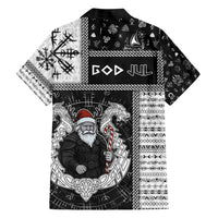 Vikings Christmas Family Matching Short Sleeve Bodycon Dress and Hawaiian Shirt Fa La La La Valhalla La - Wonder Print Shop