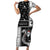 Vikings Christmas Family Matching Short Sleeve Bodycon Dress and Hawaiian Shirt Fa La La La Valhalla La - Wonder Print Shop