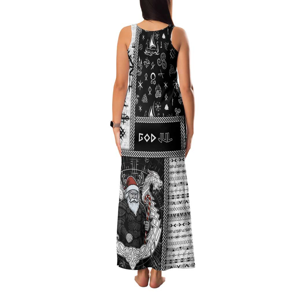 Vikings Christmas Family Matching Tank Maxi Dress and Hawaiian Shirt Fa La La La Valhalla La - Wonder Print Shop