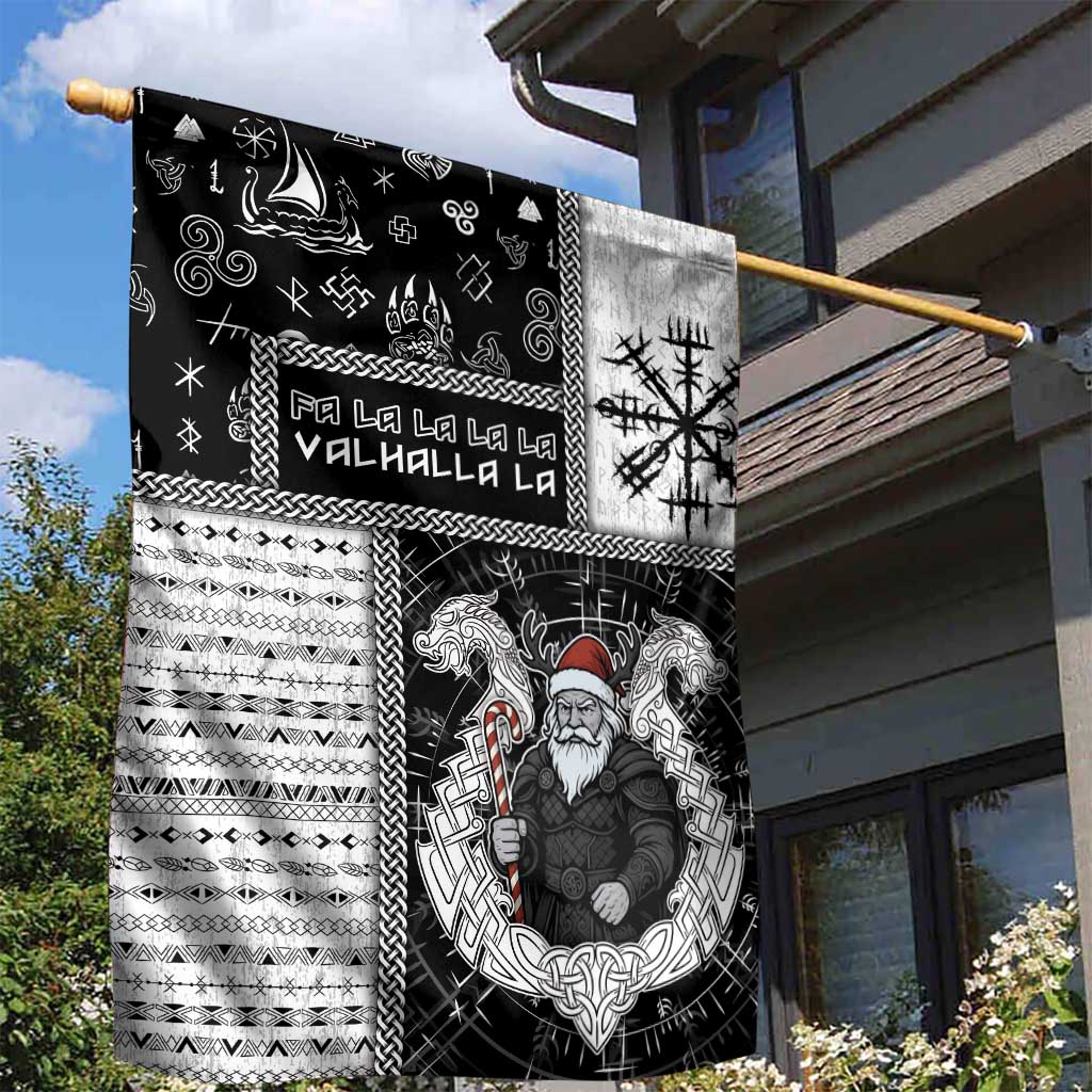 Vikings Christmas Garden Flag Fa La La La Valhalla La - Wonder Print Shop