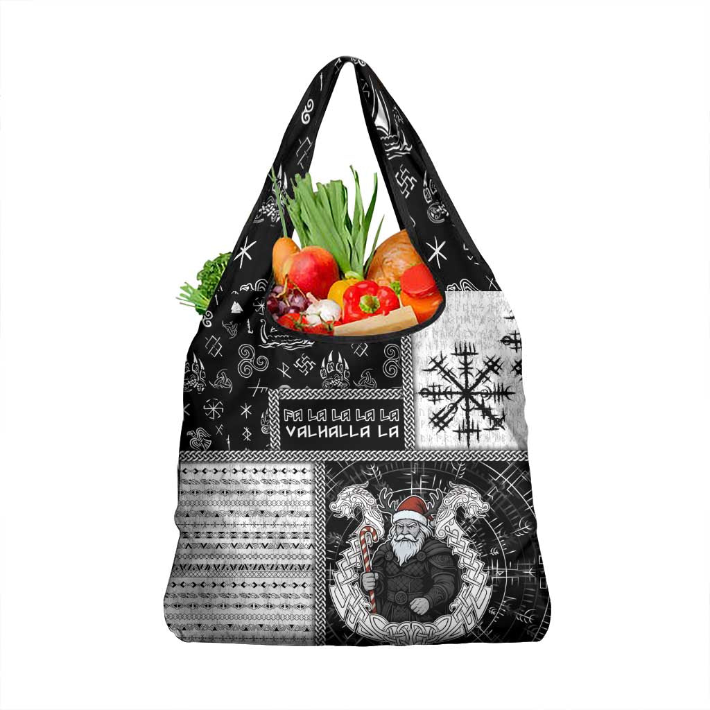 Vikings Christmas Grocery Bag Fa La La La Valhalla La - Wonder Print Shop