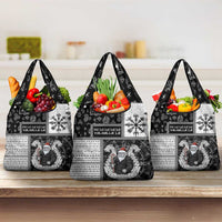Vikings Christmas Grocery Bag Fa La La La Valhalla La - Wonder Print Shop