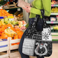 Vikings Christmas Grocery Bag Fa La La La Valhalla La - Wonder Print Shop