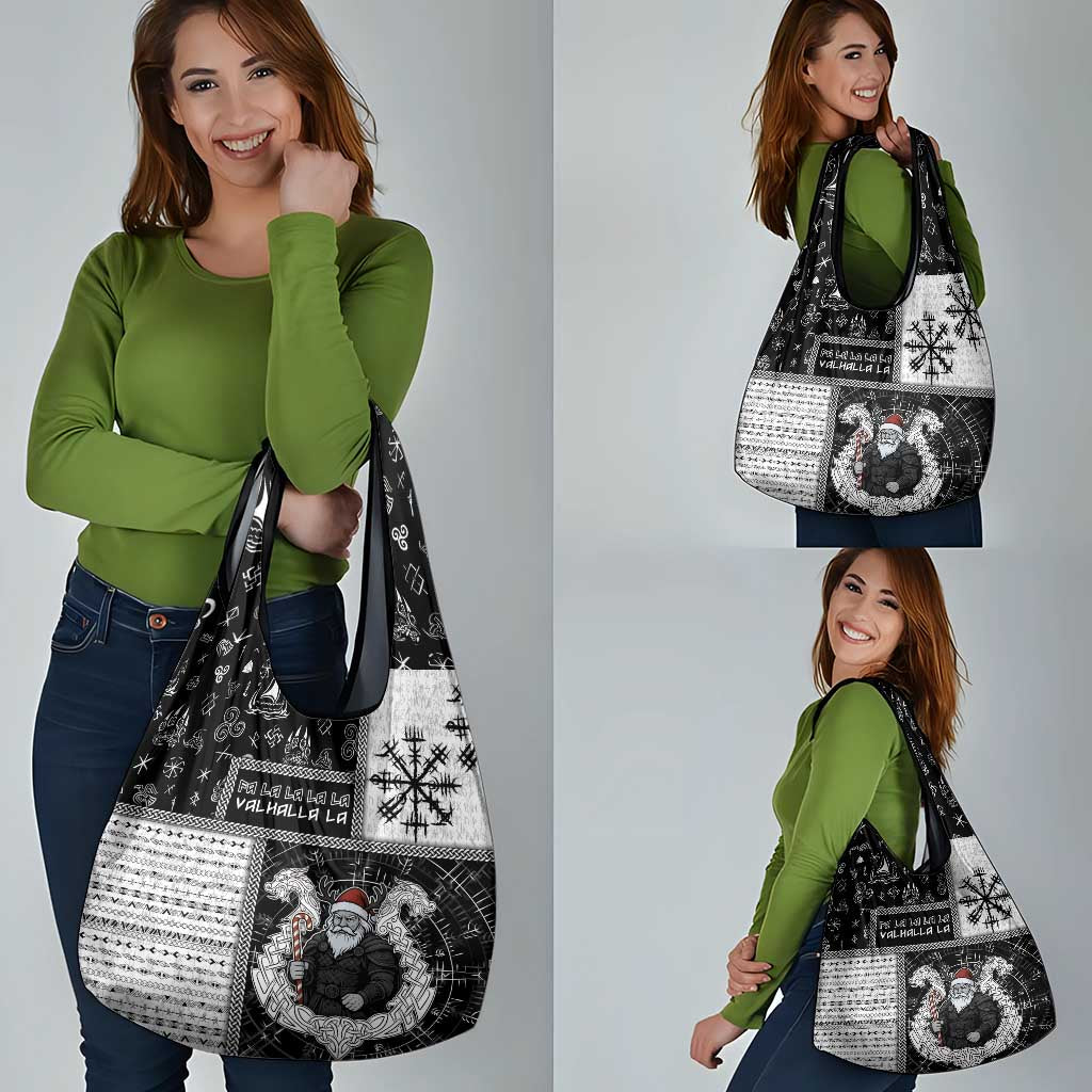 Vikings Christmas Grocery Bag Fa La La La Valhalla La - Wonder Print Shop