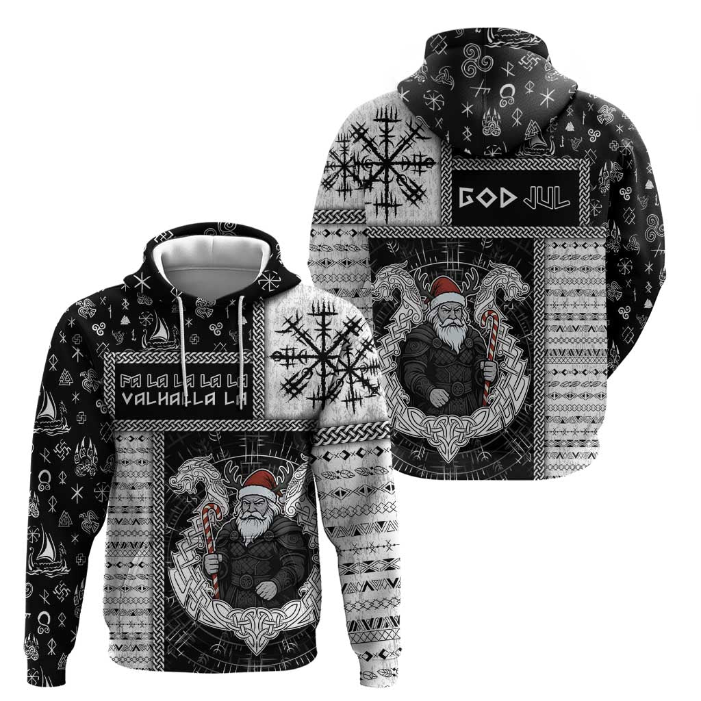 Vikings Christmas Hoodie Fa La La La Valhalla La - Wonder Print Shop
