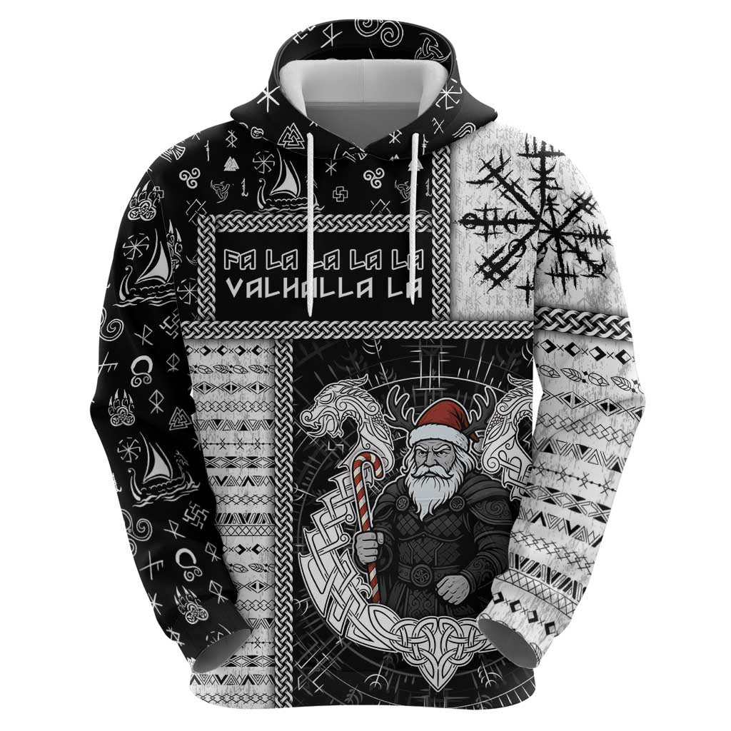 Vikings Christmas Hoodie Fa La La La Valhalla La - Wonder Print Shop
