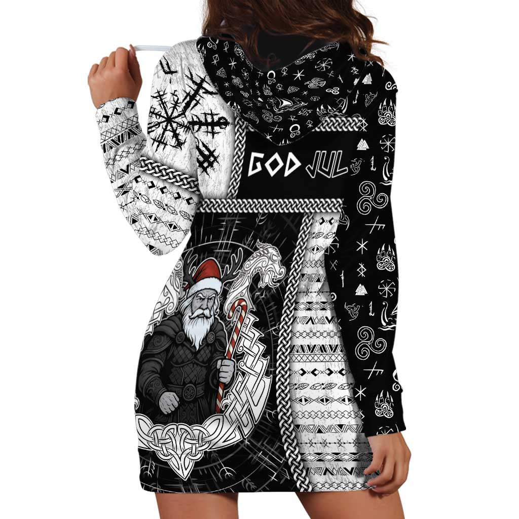 Vikings Christmas Hoodie Dress Fa La La La Valhalla La - Wonder Print Shop