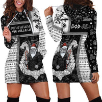 Vikings Christmas Hoodie Dress Fa La La La Valhalla La - Wonder Print Shop