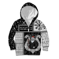 Vikings Christmas Kid Hoodie Fa La La La Valhalla La - Wonder Print Shop