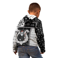 Vikings Christmas Kid Hoodie Fa La La La Valhalla La - Wonder Print Shop
