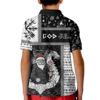 Vikings Christmas Kid Polo Shirt Fa La La La Valhalla La - Wonder Print Shop