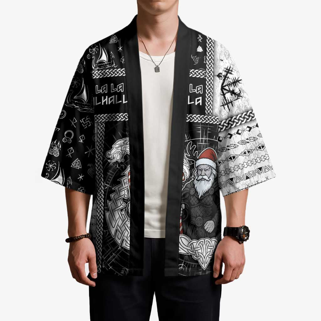 Vikings Christmas Kimono Fa La La La Valhalla La - Wonder Print Shop