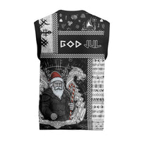 Viking Christmas Knitted V-Neck Vest Fa La La La Valhalla La - Wonder Print Shop