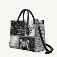 Vikings Christmas Leather Bag Fa La La La Valhalla La - Wonder Print Shop