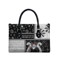 Vikings Christmas Leather Bag Fa La La La Valhalla La - Wonder Print Shop
