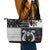 Vikings Christmas Leather Tote Bag Fa La La La Valhalla La - Wonder Print Shop