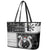 Vikings Christmas Leather Tote Bag Fa La La La Valhalla La - Wonder Print Shop