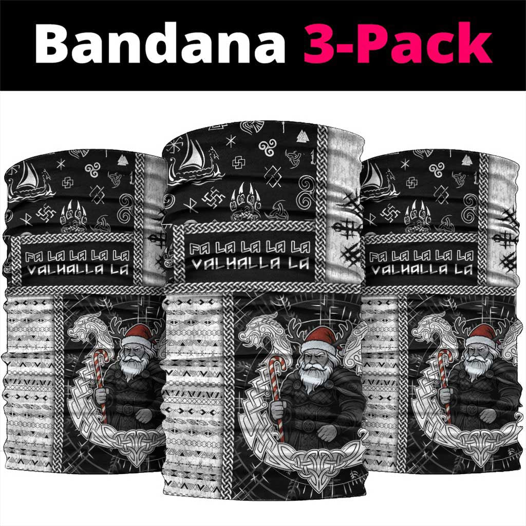 Vikings Christmas Neck Gaiter Fa La La La Valhalla La - Wonder Print Shop