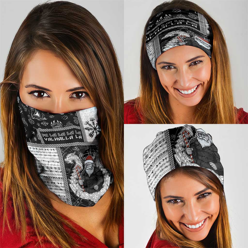 Vikings Christmas Neck Gaiter Fa La La La Valhalla La - Wonder Print Shop
