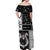 Vikings Christmas Off Shoulder Maxi Dress Fa La La La Valhalla La - Wonder Print Shop