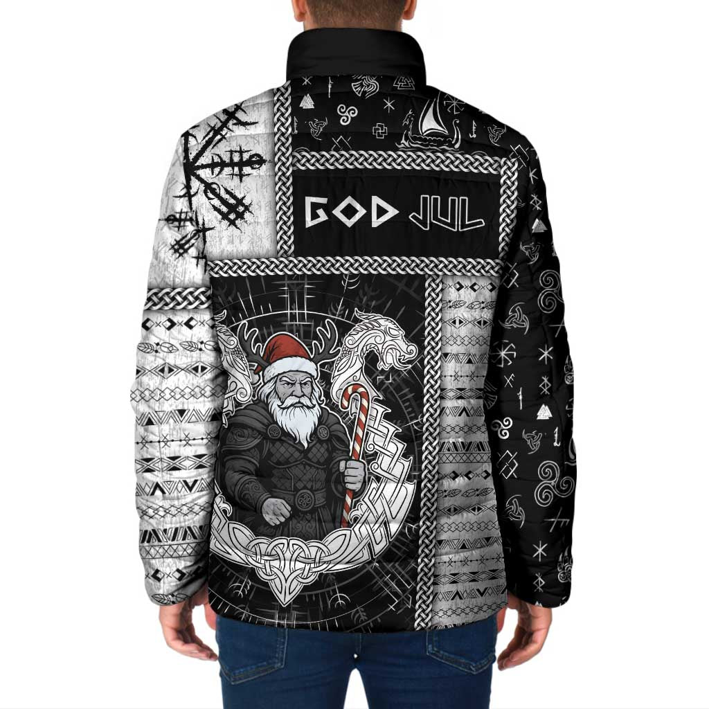 Vikings Christmas Padded Jacket Fa La La La Valhalla La - Wonder Print Shop