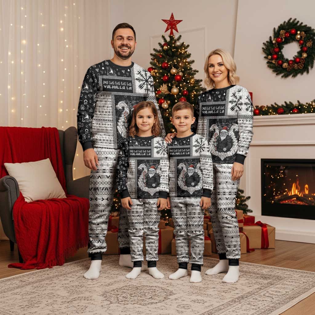 Viking Christmas Pajama Set Fa La La La Valhalla La - Wonder Print Shop