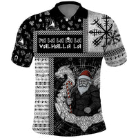 Vikings Christmas Polo Shirt Fa La La La Valhalla La - Wonder Print Shop