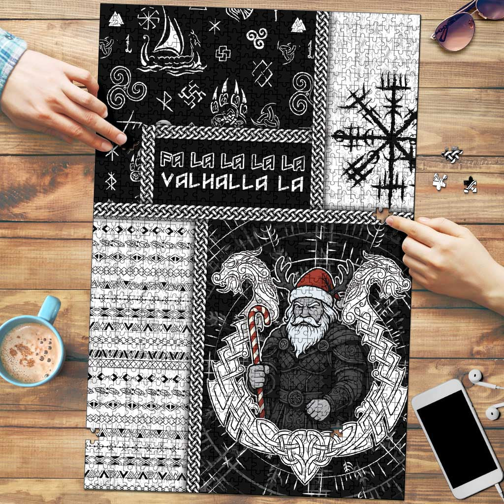 Vikings Christmas Puzzle Fa La La La Valhalla La - Wonder Print Shop
