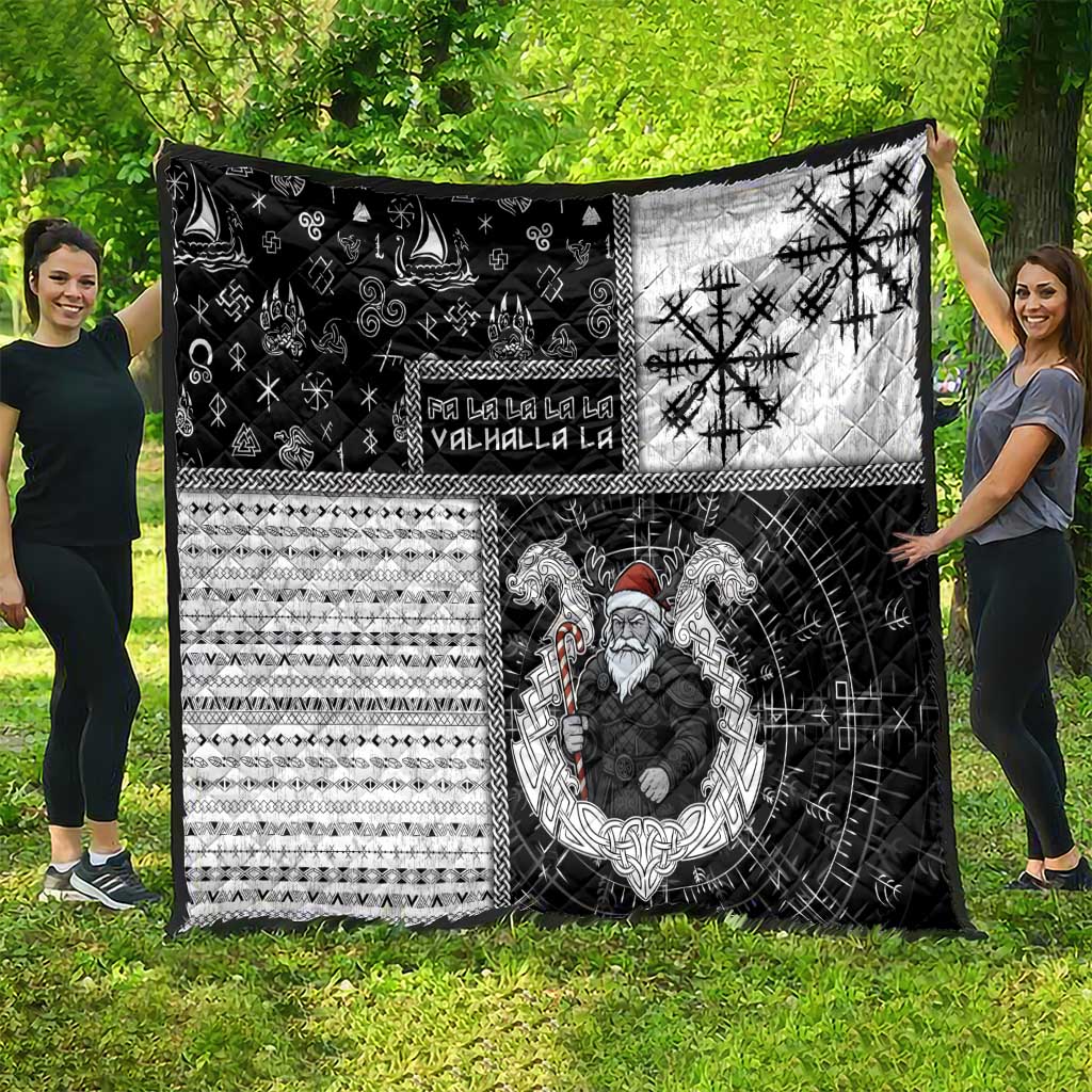 Vikings Christmas Quilt Fa La La La Valhalla La - Wonder Print Shop