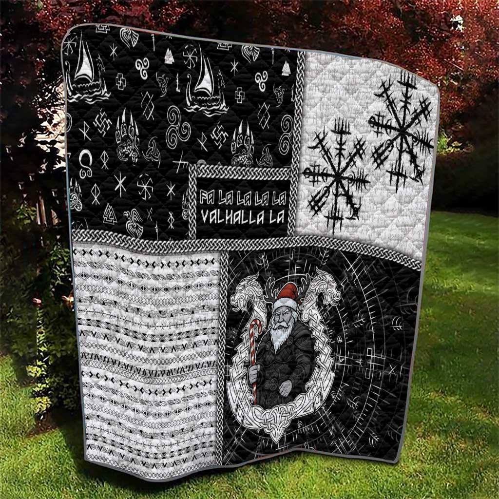 Vikings Christmas Quilt Fa La La La Valhalla La - Wonder Print Shop