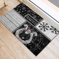 Vikings Christmas Rubber Doormat Fa La La La Valhalla La - Wonder Print Shop
