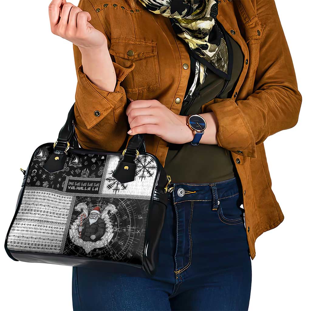 Vikings Christmas Shoulder Handbag Fa La La La Valhalla La - Wonder Print Shop
