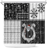 Vikings Christmas Shower Curtain Fa La La La Valhalla La - Wonder Print Shop