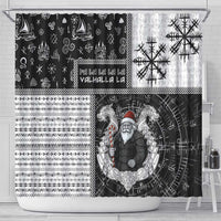 Vikings Christmas Shower Curtain Fa La La La Valhalla La - Wonder Print Shop