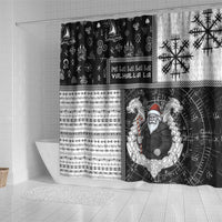 Vikings Christmas Shower Curtain Fa La La La Valhalla La - Wonder Print Shop