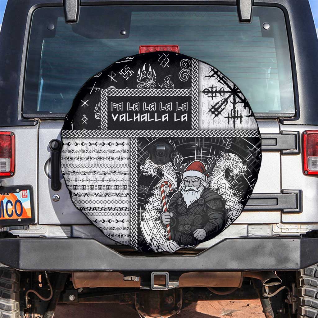 Vikings Christmas Spare Tire Cover Fa La La La Valhalla La - Wonder Print Shop