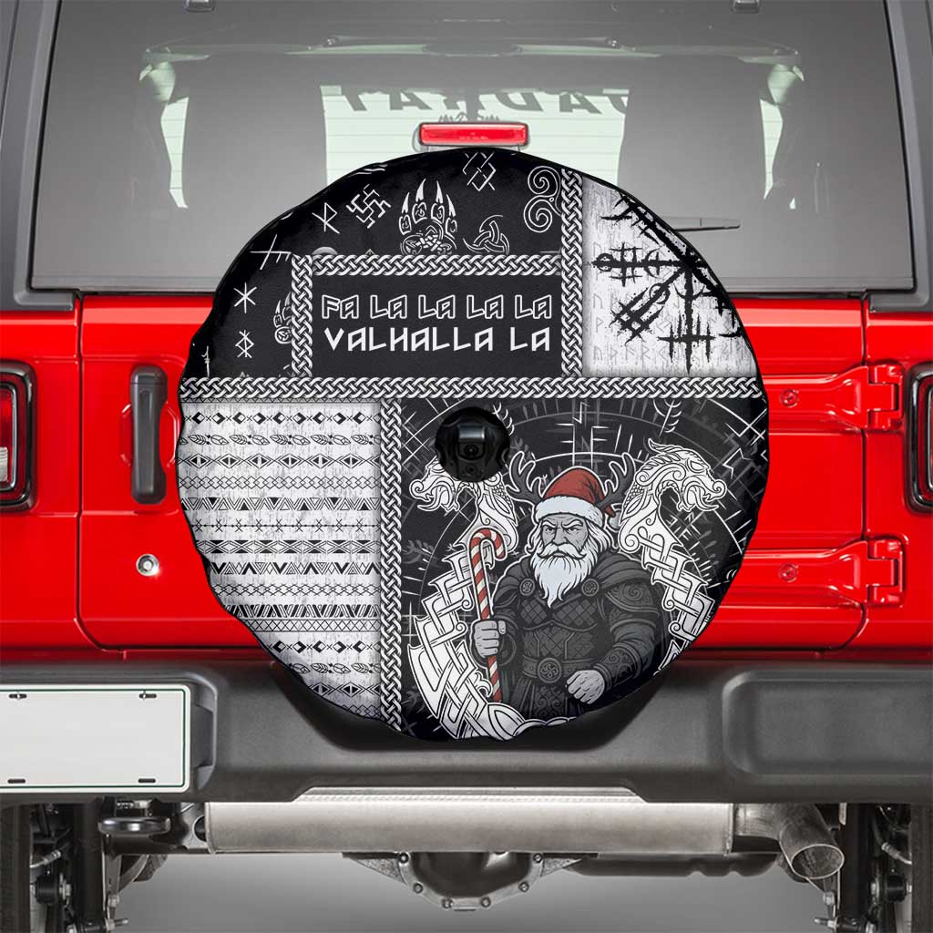 Vikings Christmas Spare Tire Cover Fa La La La Valhalla La - Wonder Print Shop