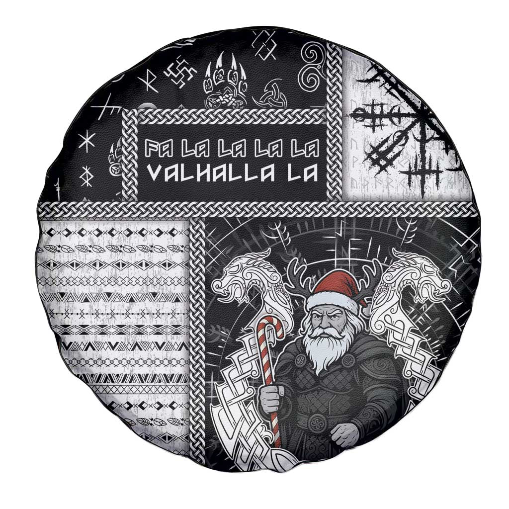 Vikings Christmas Spare Tire Cover Fa La La La Valhalla La - Wonder Print Shop