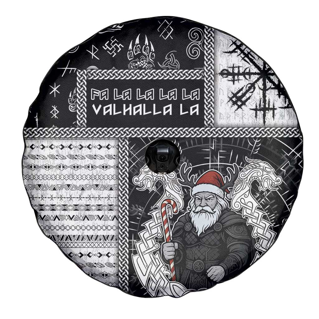 Vikings Christmas Spare Tire Cover Fa La La La Valhalla La - Wonder Print Shop