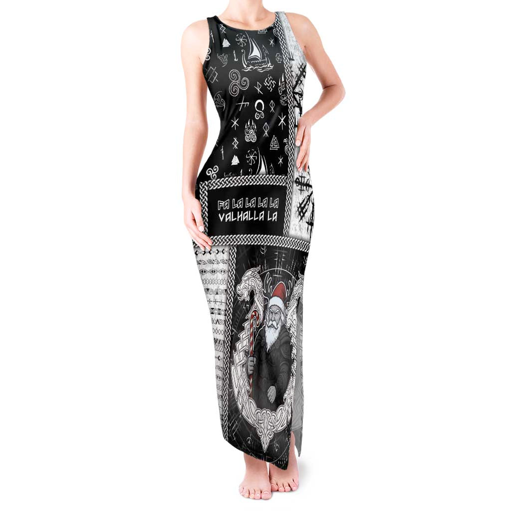 Vikings Christmas Tank Maxi Dress Fa La La La Valhalla La - Wonder Print Shop