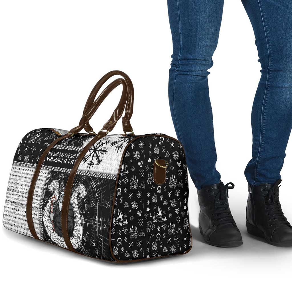 Vikings Christmas Travel Bag Fa La La La Valhalla La - Wonder Print Shop