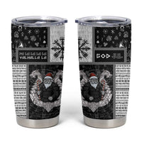 Vikings Christmas Tumbler Cup Fa La La La Valhalla La - Wonder Print Shop