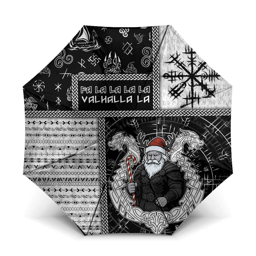 Vikings Christmas Umbrella Fa La La La Valhalla La - Wonder Print Shop