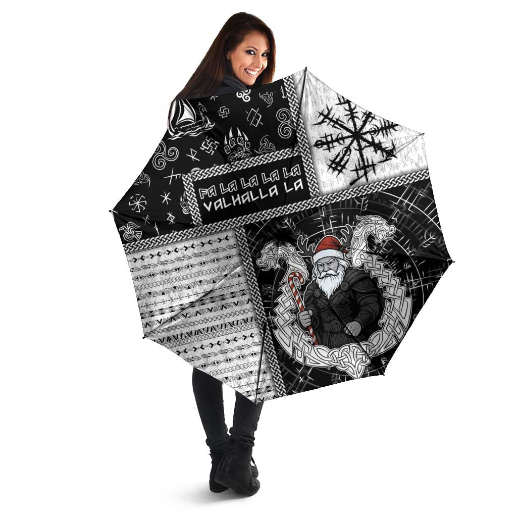 Vikings Christmas Umbrella Fa La La La Valhalla La - Wonder Print Shop