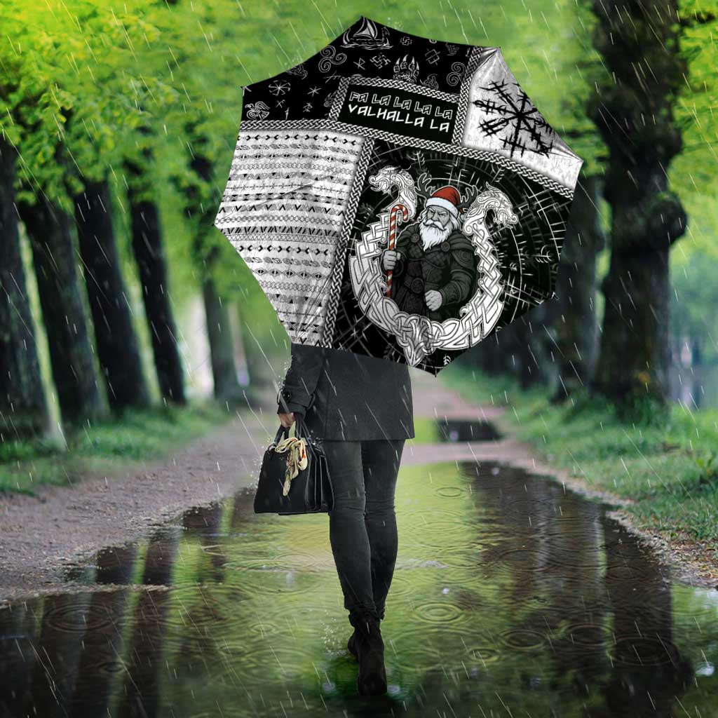 Vikings Christmas Umbrella Fa La La La Valhalla La - Wonder Print Shop