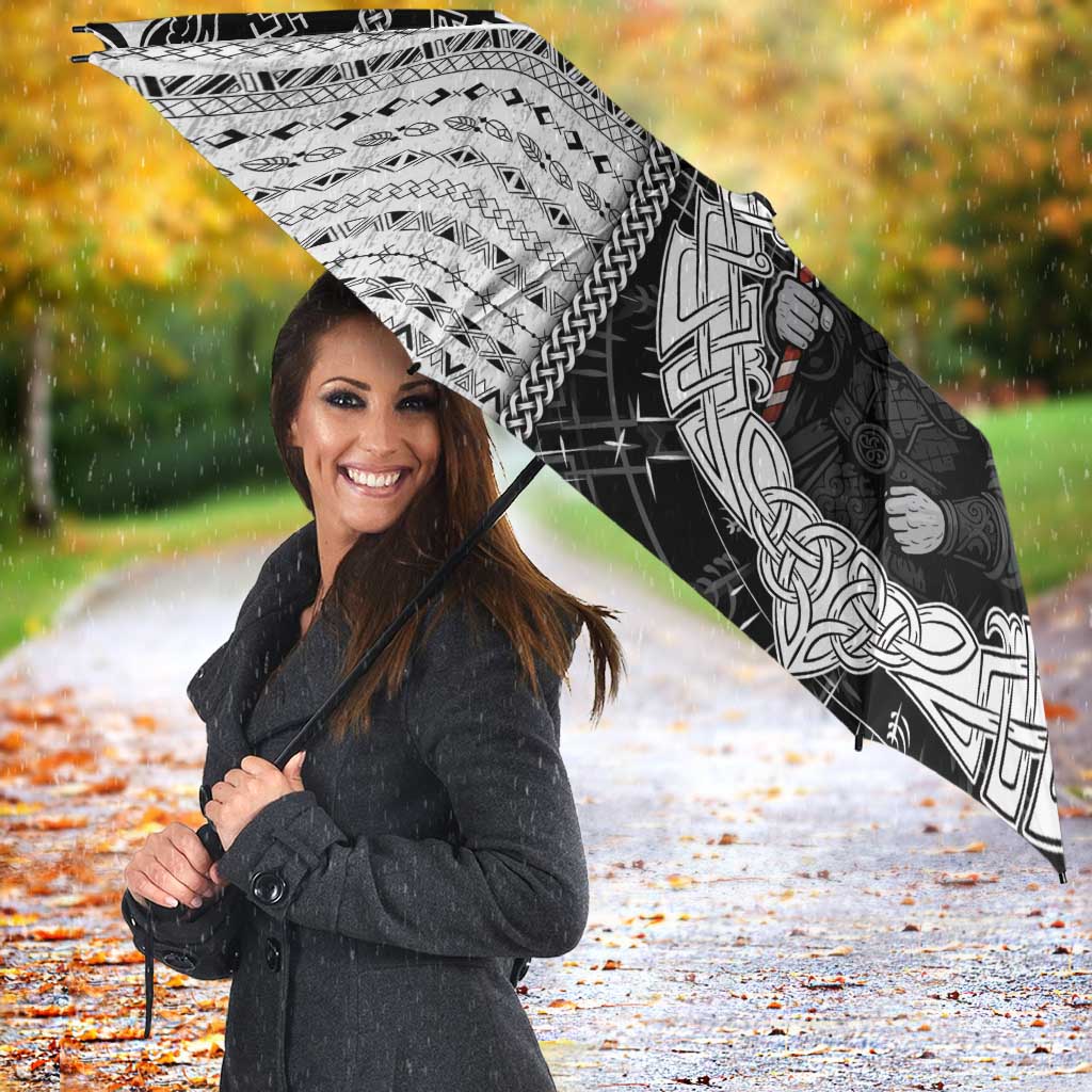 Vikings Christmas Umbrella Fa La La La Valhalla La - Wonder Print Shop