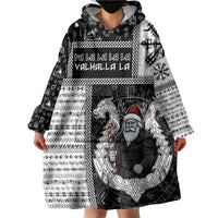 Vikings Christmas Wearable Blanket Hoodie Fa La La La Valhalla La - Wonder Print Shop