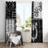 Vikings Christmas Window Curtain Fa La La La Valhalla La - Wonder Print Shop