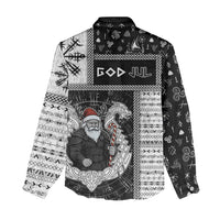 Vikings Christmas Women Casual Shirt Fa La La La Valhalla La - Wonder Print Shop